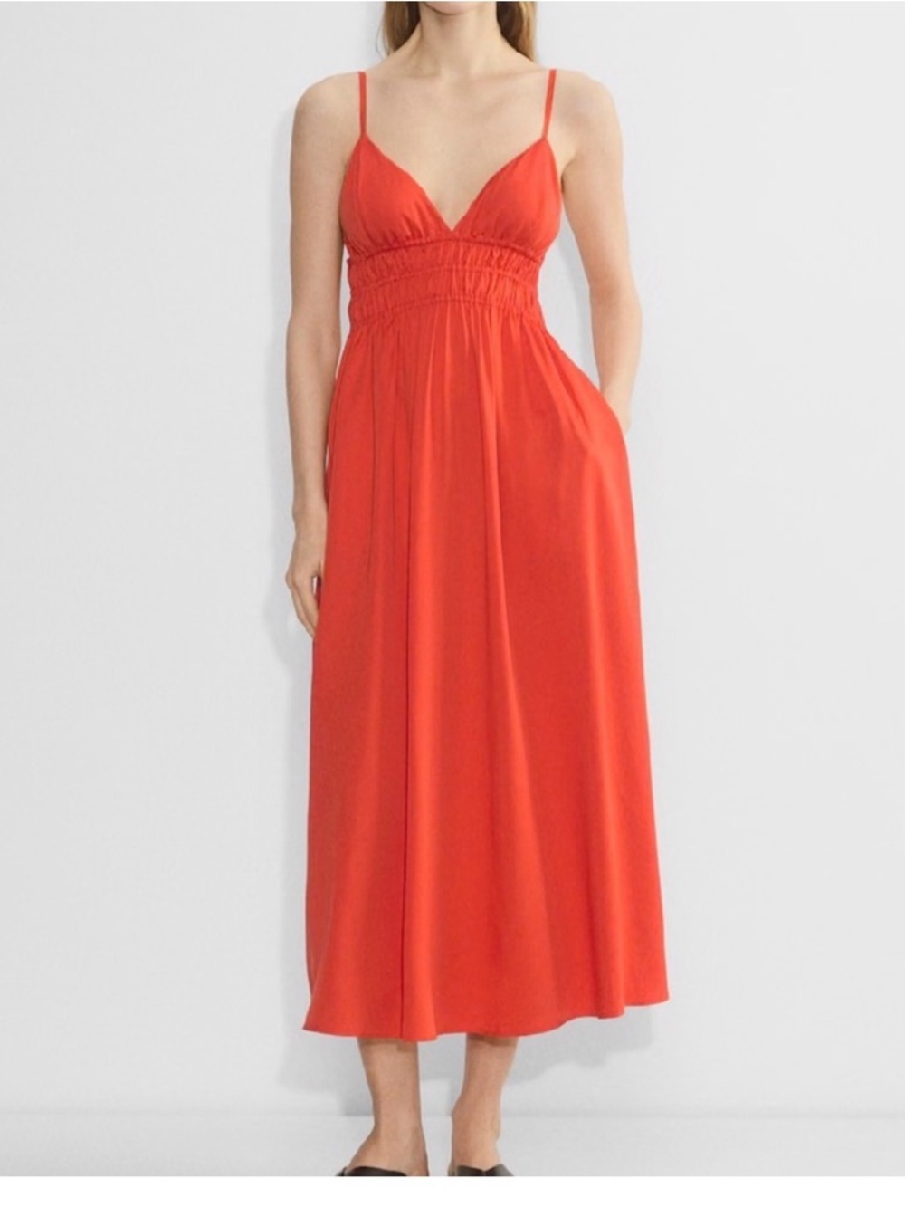 Aritzia Wilfred Suitor Dress Poppy Red